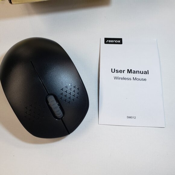 Seenda Wireless Mouse 2.4G Noiseless Mouse with USB Receiver. Black. for pc, mac - Picture 1 of 8